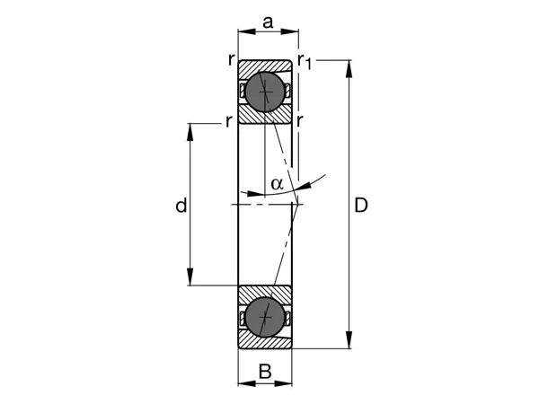 HCB70主軸軸承規(guī)格表